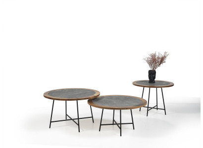 Salontafels Ontwerptafels Salontafel 3 delig Bijzettafel Luxe Tafel