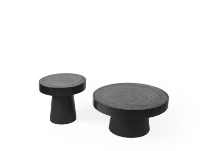 Salontafel Ronde Set 2 delig Bijzettafel Slaapkamer Tafels Design