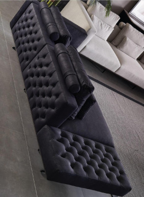 Sofa set 4 3 1 Textiel designer 2x Salontafel Bank Bank Bekleding 5 delig.