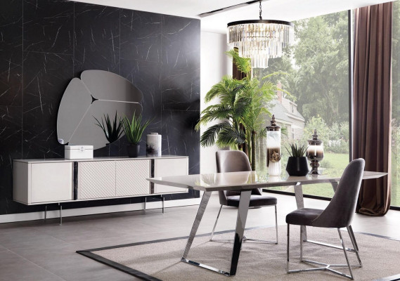 Compleet set eettafel 4x stoelen eetkamerset eetgroep tafel tafels 5-delig
