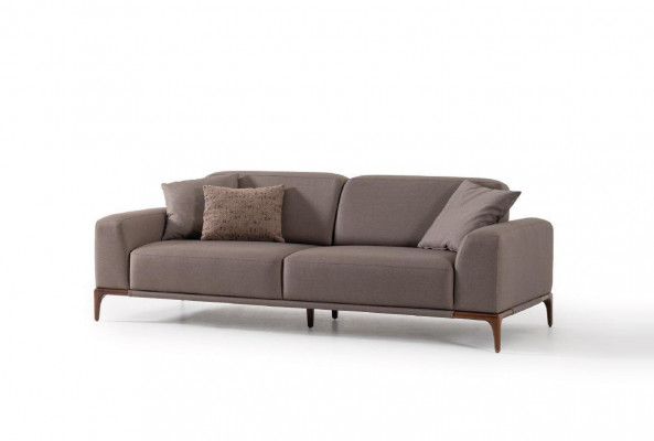 Woonkamer bank bank driezitter ontwerp luxe bank meubels bruin