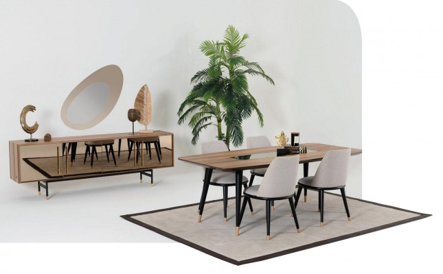 Eettafel Moderne eetkamer woonkamer keuken design tafel Roestvrij staal