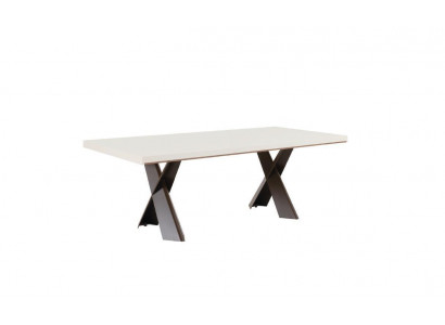 Eetkamer Eettafel Tafel Metaal Stijl Modern Ontwerp Meubels Luxe Nieuw Wit