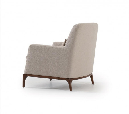 Ontwerp bank fauteuil bank bekleding luxe textielbanken 1-zits nieuw grijs