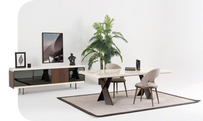 Laag dressoir kast commode kasten commodes 225cm dressoir