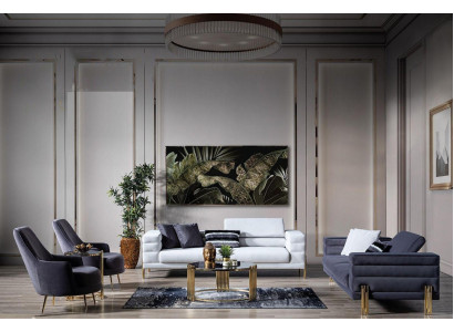 Sofaset Compleet bankstel Bank Zits Stof Modern Set 4-delig