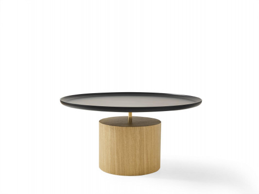 Salontafel Luxe Houten Design Tafel Bijzettafel Zwart Ronde Tafels Nieuw
