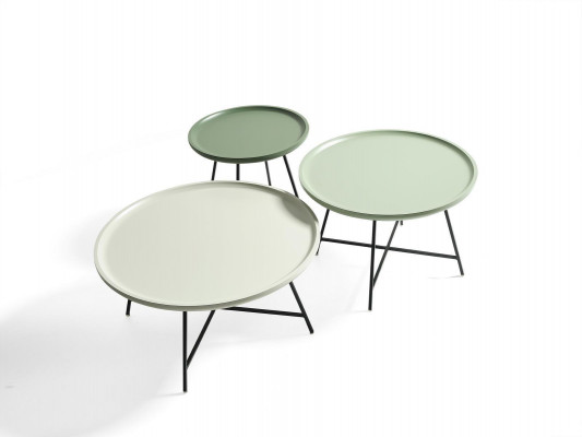 Salon tafel hout set 3 delig Koffietafel Designer Tafel Woonkamertafel