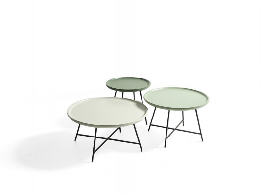 Salon tafel hout set 3 delig Koffietafel Designer Tafel Woonkamertafel