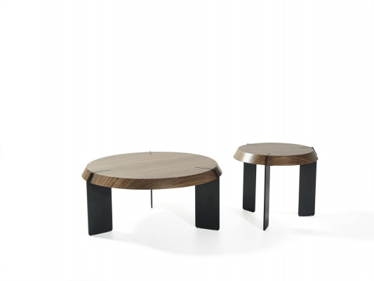 Ronde bijzettafels luxe design bruin tafel koffie woonkamer nieuw