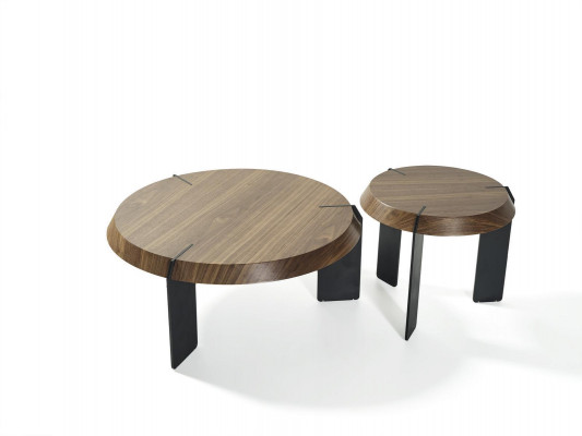 Ronde bijzettafels luxe design bruin tafel koffie woonkamer nieuw