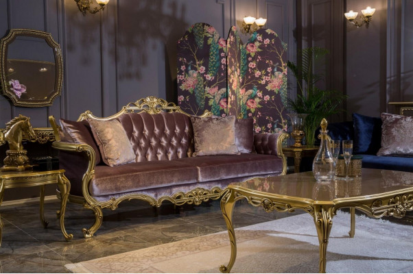 Luxe bankstel 3+3+1+1 zits salontafel bijzettafel fauteuil set 6-delig.