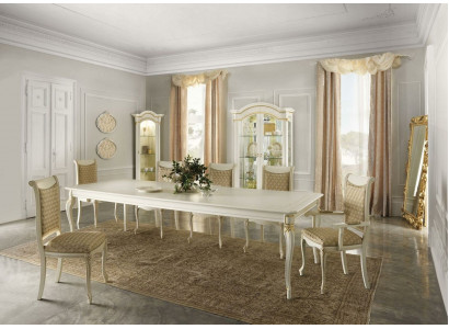 Klassieke stijl meubels Italië eettafel 6 stoelen set groep garnituur