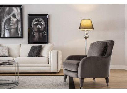 Fauteuil éénzitter luxe gestoffeerde meubels woonkamer bruin fauteuil textiel lounge nieuw