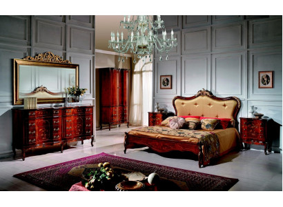 Set 3-delige slaapkamer set Bed 2x nachtkastje Italiaanse barok meubels Nieuw