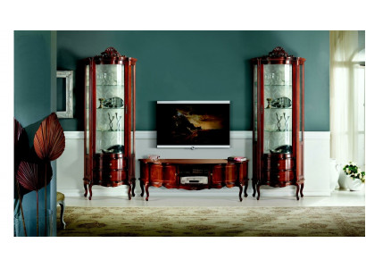 Ontwerp Italiaanse luxe stijl woonkamer meubels vitrinekast kast barok rococo stijl set