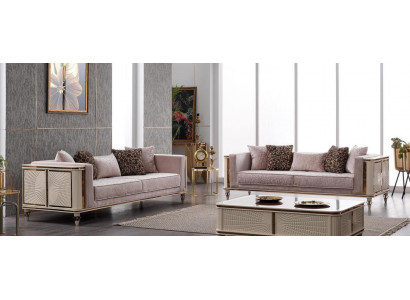 Bank Bank Beklede Meubels Designer Banken 3+3 Zitter Textiel Grote Banken