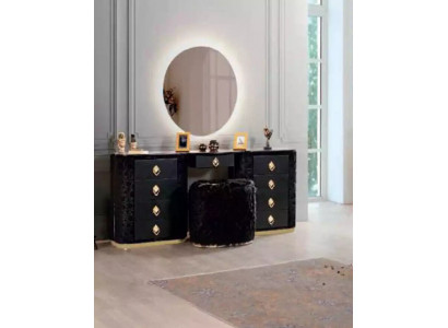 Make-up tafel set met console spiegel slaapkamer meubel design krukje set nieuw