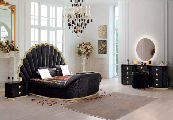 Make-up tafel set met console spiegel slaapkamer meubel design krukje set nieuw