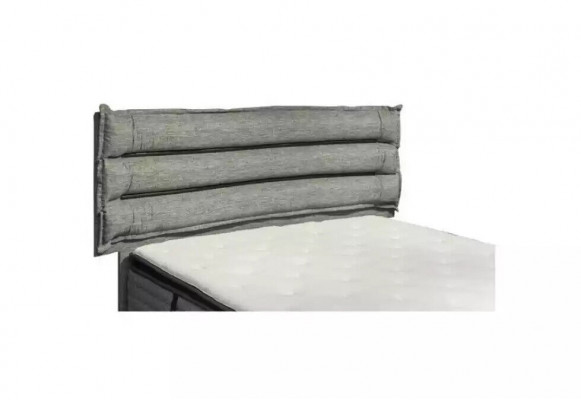 Luxe bed met matras Compleet set Bedlade Oren Grijs fluweel 180x200