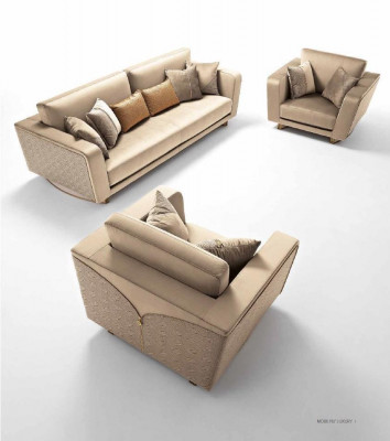 Sofa set Luxe meubels Bank Bank Bekleding 3+2 zits Bankstellen Banken 2-delige Italië