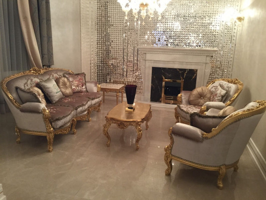 Garnituur Banken Zitbanken Kussen Bank Designer Banken 3+1+1 Zits Stoffen