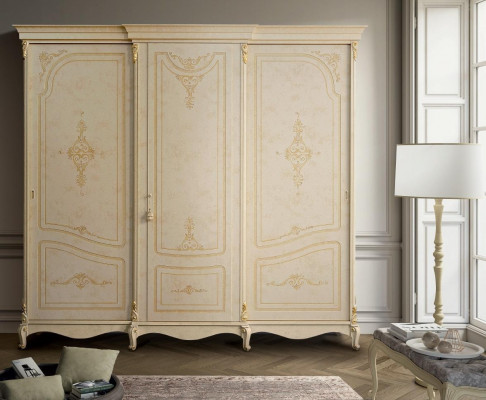 Kast Kledingkast Barokstijl Klassiek meubilair Slaapkamer Kasten Hout