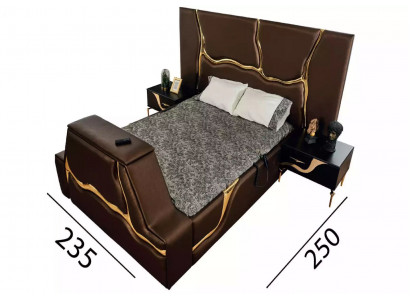 Ontwerp bed gestoffeerde bedden tweepersoonsbed huwelijk meubels luxe slaapkamer bedframe