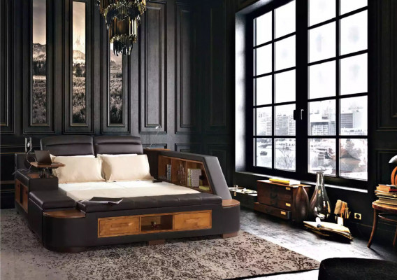 Multifunctioneel bed Dubbele bedden Modern bedframe Bedden 180x200cm Hotel Nieuw