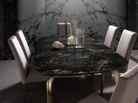 Luxe set eetkamer eettafel stoel XL tafel tafels stoelen hout design 7 delig Nieuw