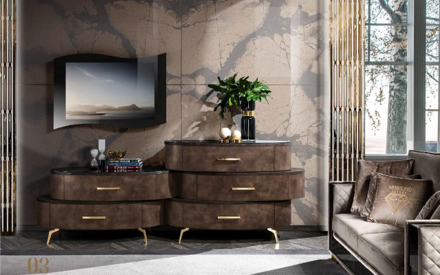 Tv-meubel tv-kast tafel woonkamer dressoir hout modern meubilair