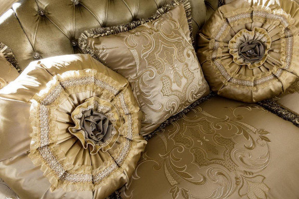 Sofa 3-zits banken Bankstellen Art deco Driezits textielbanken Bank gestoffeerd Nieuw