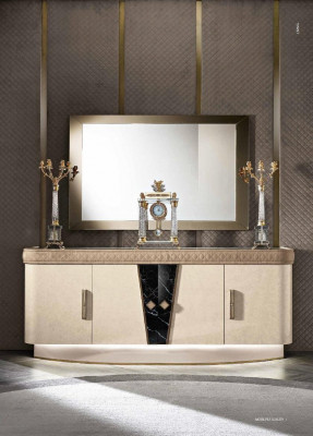 Commode met spiegel Hout Ladenkast Meubels Kast Slaapkamer Luxe Sideboard Nieuw