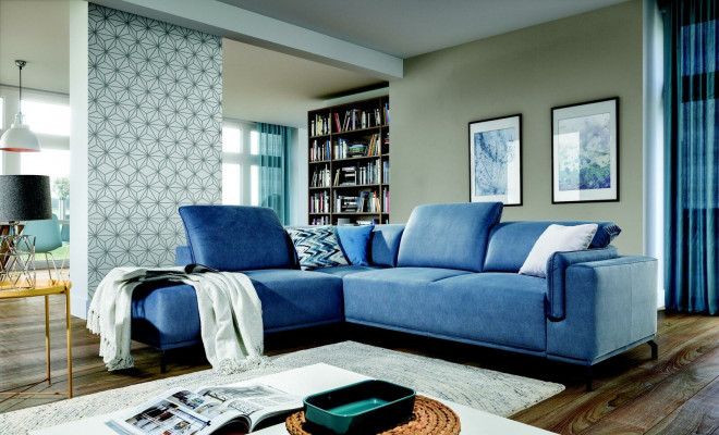 Hoekbank slaapbank bekleding hoekbank zitkussen set bedlade stof nieuw