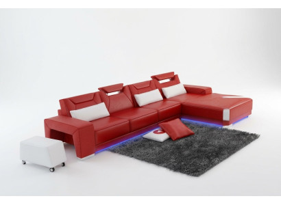 Leren bank Bank Woonlandschap Hoekbank Hoekstel Ontwerp Modern Sofa F3011C