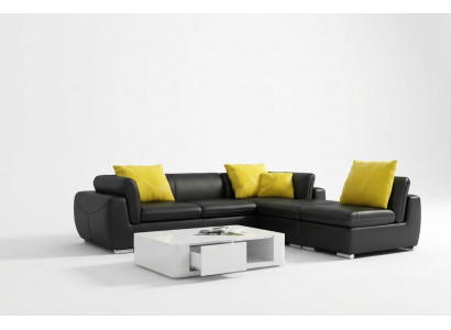 Leren bank Bank Woonlandschap Hoekbank Hoek bankstel Ontwerp Modern Bankstel F3014 nieuw