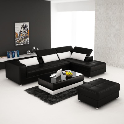 Leren bank Bank Woonlandschap Hoekbank Hoekbankstel Design Modern Bankstel F3018