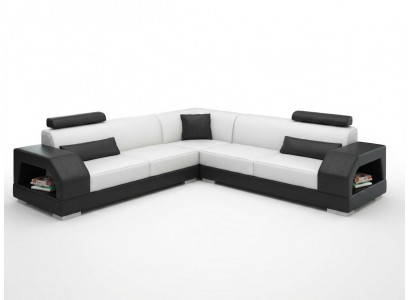 Leren bank Bankstel Woonlandschap Hoekbank Hoek set Design Modern Bank G8001B