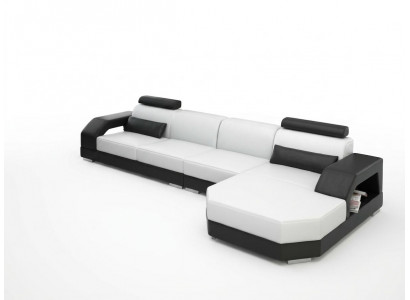 Leren bank Bank Woonlandschap Hoekbank Hoekbank Ontwerp Modern Bankstel G8001C