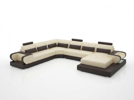 Lederen bank bank woonlandschap hoekbank hoekbank design moderne bank G8003