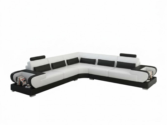Leren bank Bank Woongebied Hoekbank Hoekbank Ontwerp Moderne Bank G8003B
