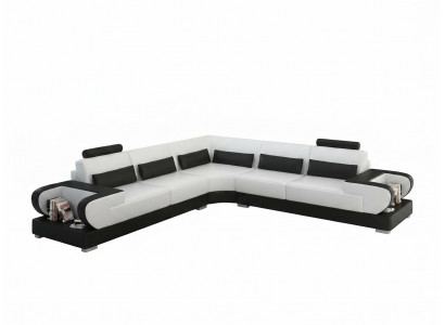 Leren bank Bank Woongebied Hoekbank Hoekbank Ontwerp Moderne Bank G8003B