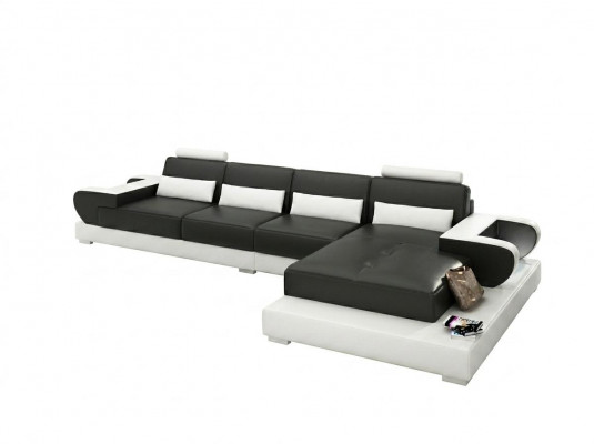 Leren bank Bank Woonlandschap Hoekbank Hoekbank Ontwerp Moderne Bank G8003C
