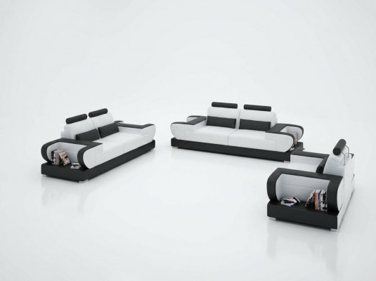 Leren bank bank woonlandschap 3+2+1 zitplaatsen set ontwerp modern bankstel G8003D