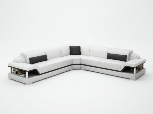 Leren bank Bank Woonlandschap Hoekbank Hoekstel Ontwerp Modern Sofa G8004B