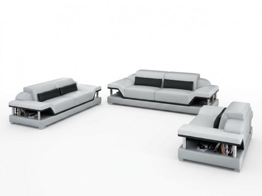 Leren bank bank woongroep 3+2+1 zits bankstel designbankbank