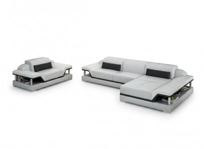 Ontwerp leren bank bank bank bekleding hoek woonlandschap set banken nieuw G8004F