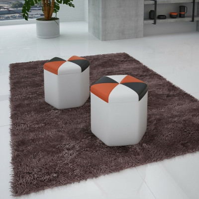 Ontwerp gestoffeerde voetenbank voetenbank Ottomaanse stoel ligstoel gestoffeerd FT004