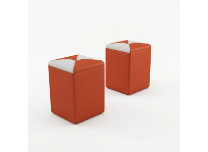 Ontwerp gestoffeerde voetbank poef Ottomaanse stoel Chaise bekleed FT006