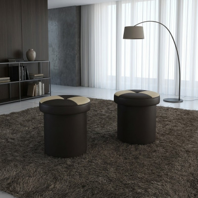 Ontwerp gestoffeerde voetenbank Ottomaans Stoel Chaise Gestoffeerd FT008